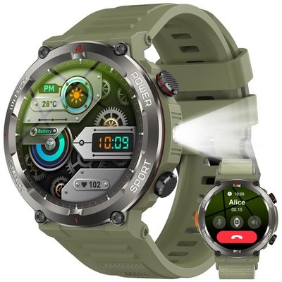 Smart Watch Military Tactical Men Sport Heart Rate Fitness Tracker Wristwatch US