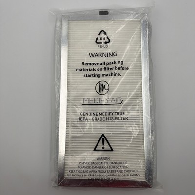 Medify Air True HEPA-Grade Replacement Air Filter White 10'' x 5'' H13