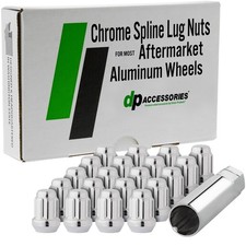 Chrome Lug Nuts For 2008-2009 Pontiac G8 With Aftermarket Wheels