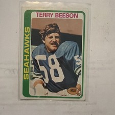 1978 Topps Terry Beeson Rookie Seattle Seahawks Football Card #313. rookie card picture