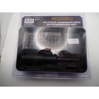 Wheeler 43 Piece Gunsmithing Screwdriver Set New With Case