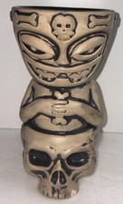 Three Dots and a Dash Chicago Bone Collector Tiki Mug Flounder Tiki Farm Chip!