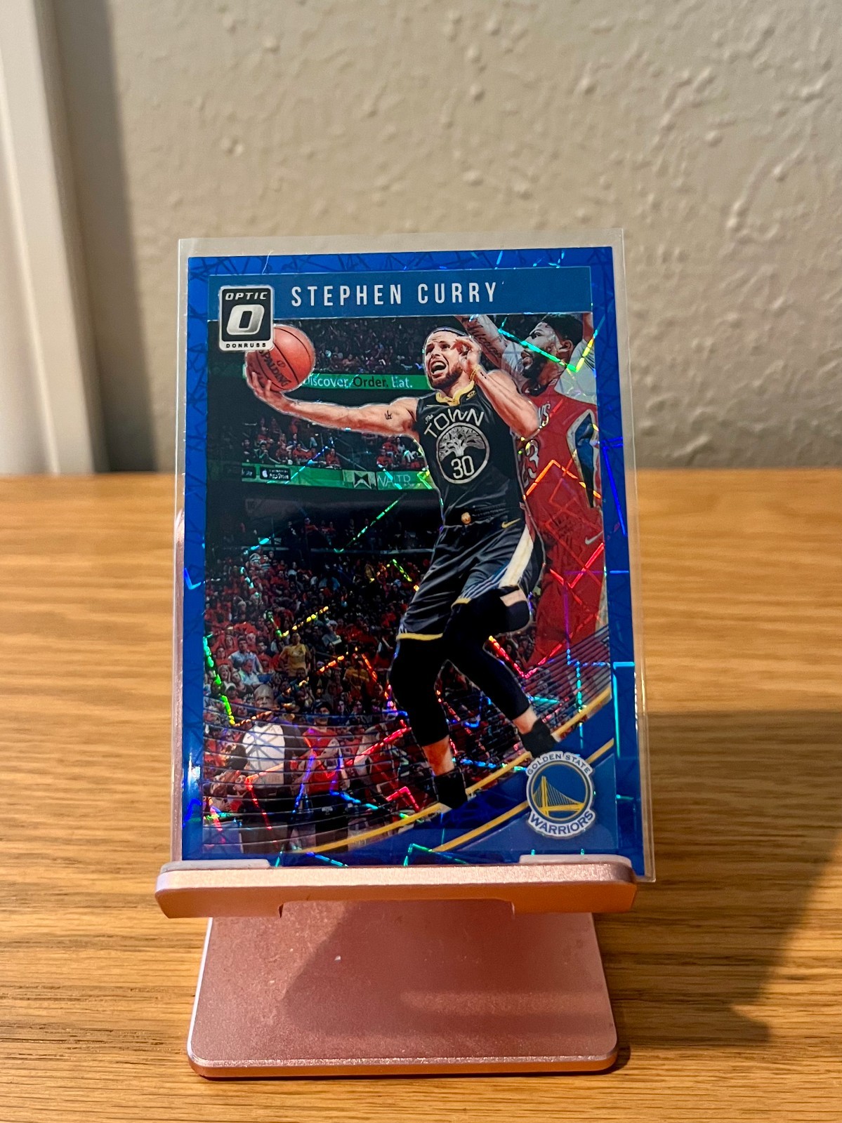 Stephen Curry 2018-19 Panini Donruss Optic #2 Blue Velocity Prizm NM-MT