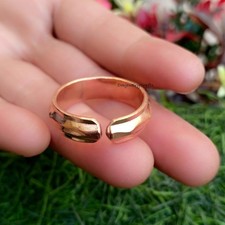 Pure 100 Copper Wrap Ring, Beautiful Thumb Ring, Solid Copper Ring, Finger Ring