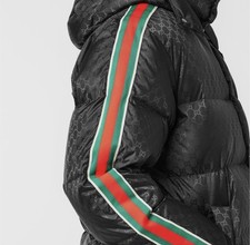 Gucci GG Web Hooded Down Puffer IT50 RRP £2600 Made in Italy