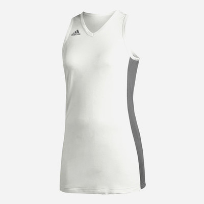 adidas Team NXT Prime Jersey XS, S, M, XL White Gray Women's Basketball  FR9398
