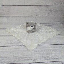 Lovey Plush Carter  s Just One You Bear Print Security Blanket White Swirl