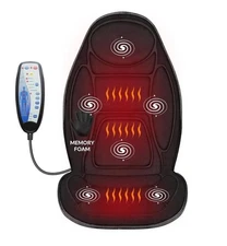 SNAILAX SL 262M Back Massager with heat, Memory Foam Seat Cushion Vibration