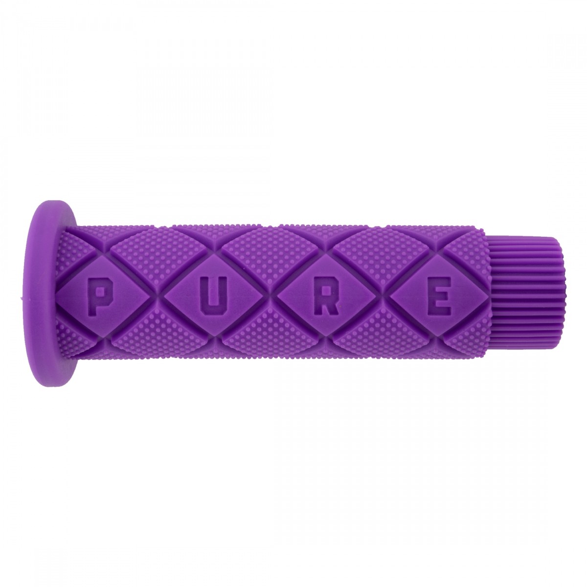 Pure Cycles Purple 120mm Cushy Rubber Bike Handlebar Grips with Vibration