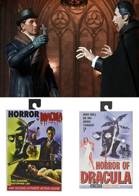 Horror Of Dracula Christopher Lee & Van Helsing Set 2 action figure Hammer NECA