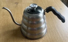 Coffee Kettle for Pourover Gooseneck Steel 1.2L w/Thermometer 