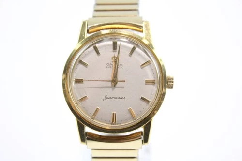 Omega Seamaster Gold Tone Watch Ref. 14774 Automatic Working