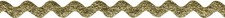 Decorative Trimmings 01106-8-018Y-070 Metallic Rick Rack Trim, 7/8" x 18 yd, Gol