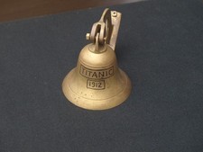 Brass Bell Ship Nautical Maritime Boat Decor Wall Mount TITANIC 1912