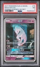 2017 POKEMON SUN & MOON SHINING LEGENDS SECRET #78 MEWTWO GX PSA 7