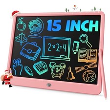 Teen Girl Gifts Ideas, 15inch LCD Writing Tablet for Kids 12.6"W x 10"H Pink