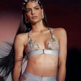 BORDELLE BOTANICA Triangle Soft Bra Light Blue L RARE🔥