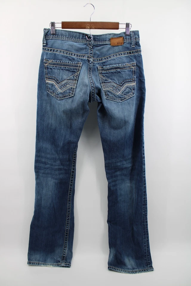Jeans BKE Para Hombres 30XL Azul Carter Pierna Recta Desteñido 30x36 Denim Lavado Oscuro Foto 2 de 4