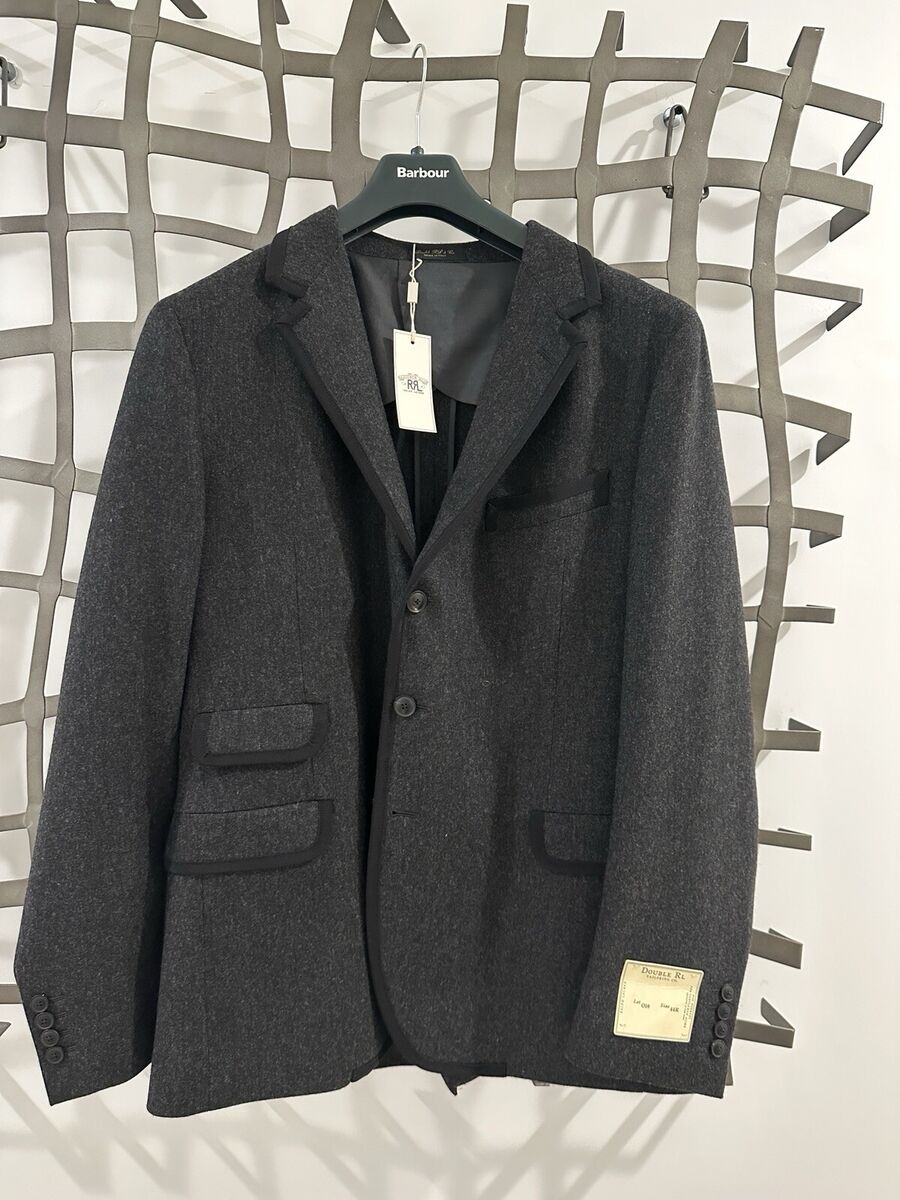 RRL Double RL Ralph Lauren Wool Flannel Suit Jacket Sports RRL Double RL Ralph Lauren Wool Flannel Suit Jacket Sports