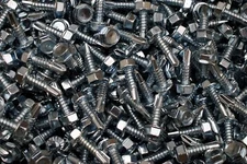 (400) Serrated Hex Washer Head 1/4 x 7/8 Self-Drilling Tek Screw #14 Garage Door