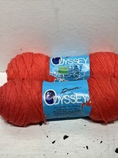 lot of 2 Dawn Odyssey 100 Kodel Polyester Yarn Color:130 coral Lot 359448 Skein