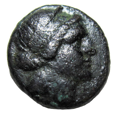 AIOLIS, KYME. AE 19. CIRCA 3rd CENTURY BC. AMAZON KYME/HORSE.