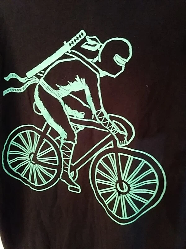 Crazy 8 Marca Niños Camiseta Negra L Gym Marks Corp Ciclista en Algodón Verde Foto 2 de 4
