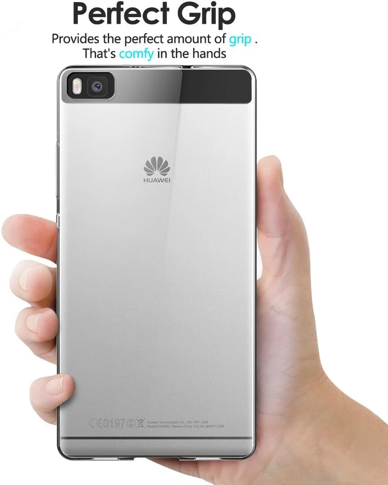 CUSTODIA SLIM BACK COVER per HUAWEI P8  +  PELLICOLA VETRO TEMPERATO - Immagine 3 di 4