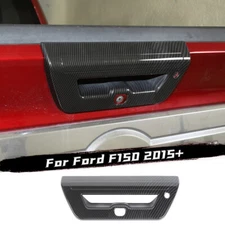 Tailgate Door Handle Bowl Decor Cover Trim For Ford F150 2015-2020 Carbon Fiber