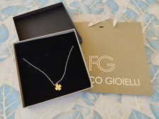COLLANA COLLANINA DONNA STROILI FRANCO GIOIELLI CIONDOLO PENDENTE QUADRIFOGLIO