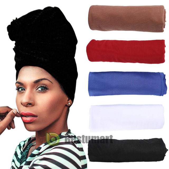 stretch jersey knit head wrap