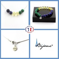 Satz Armband Halskette Perlen Citrin+Lapislazuli+Malachit 8 GrößE Pers