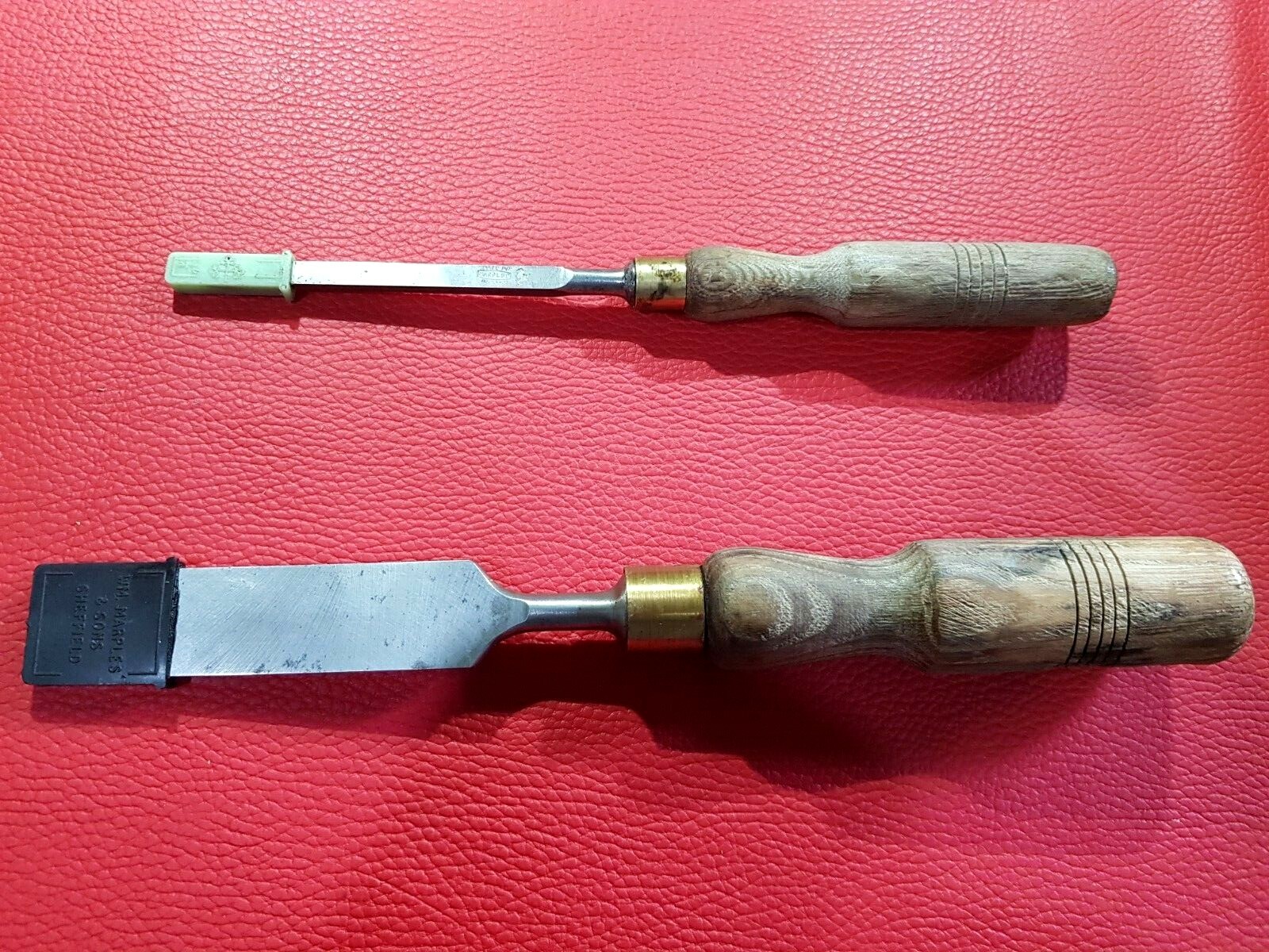 VINTAGE WM. MARPLES & SONS SHEFFIELD WOOD CHISEL x2 PIECES ENGLAND eBay