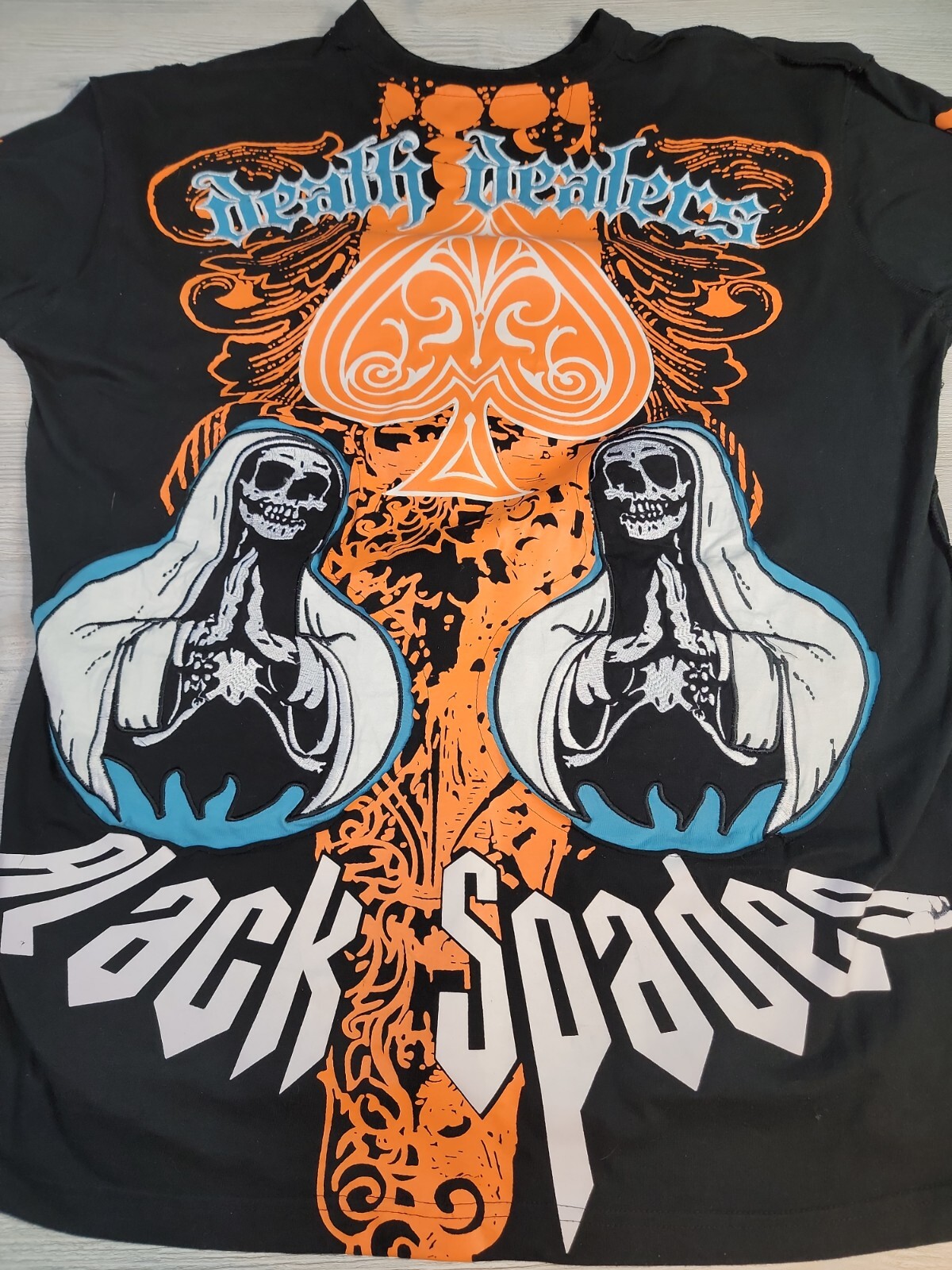 RARE!!! BLACK SPADES MOTORCYCLE CLUB LONG SLEEVE SHIR… Gem