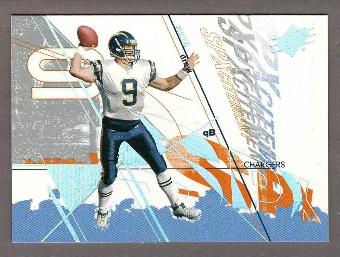 DREW BREES 2003 SPx XCT 107 SPxcitement Base Card San Diego Chargers Saints 03