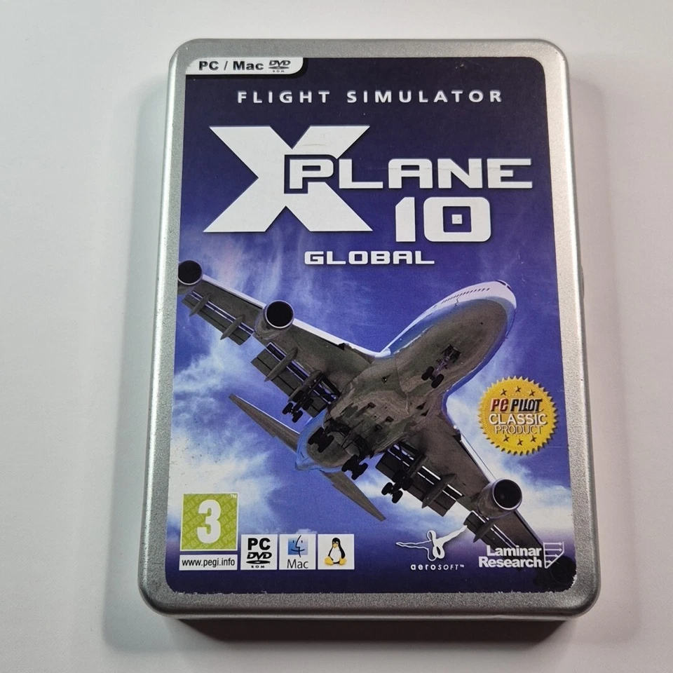 X-Plane 10 Global PC Mac DVD ROM Flight Simulator Game (2011) 8 Discs Very Good - Image 2 of 4