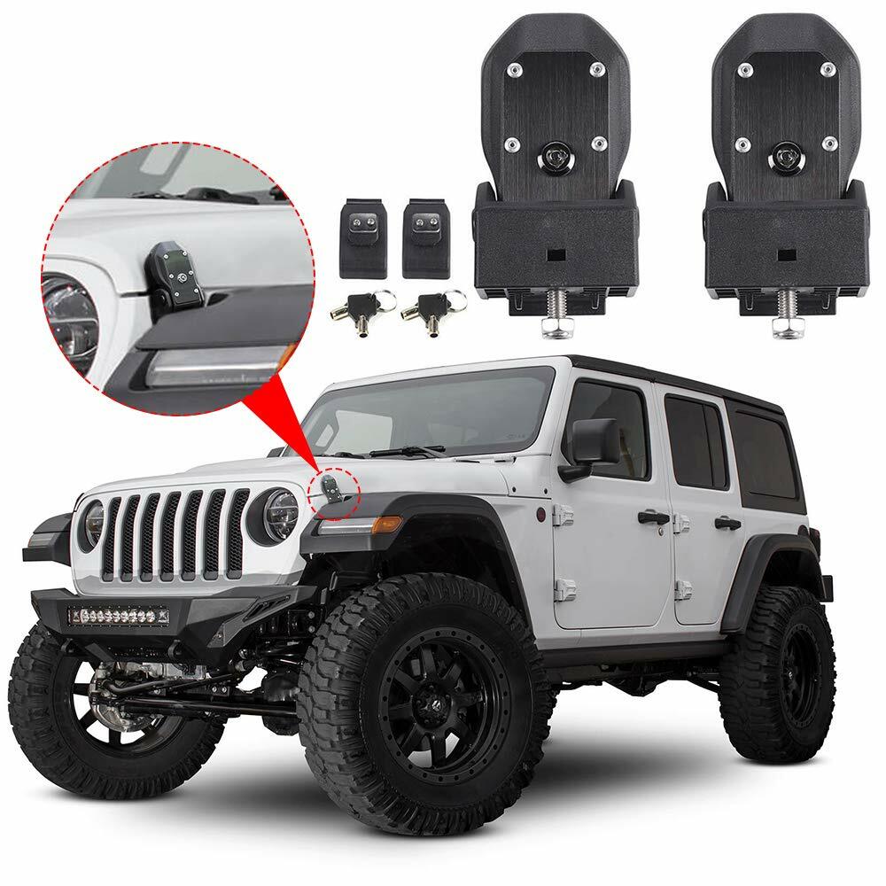Latch Locking Hood Catch for Jeep Wrangler JL Sport Sahara Freedom