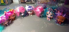 Lot of Seven 4 Tall VIP Puppies with Long Hai...