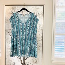 Show Me Your Mumu $128 Womens XS Floral Print Carter Tunic Boho Relaxed Top