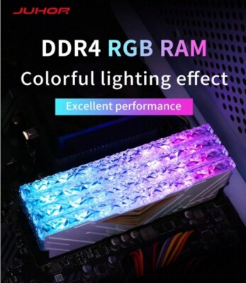 JUHOR computer Ram RGB DDR4 16GB 3200MHz Dual channel Colorful