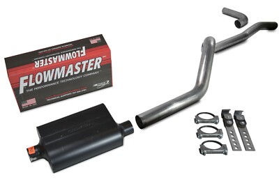 84-01 Jeep Cherokee 2.5'' Aluminized Exhaust Kit Flowmaster Super 40 Side Exit