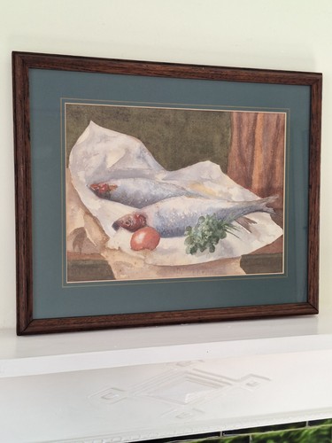 Original 20th Century British Watercolour, Fish Still Life, Framed H38xW47cm - Picture 5 of 23