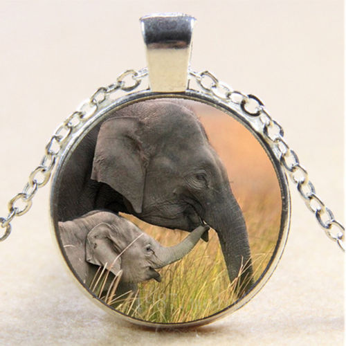 ELEPHANT ANIMAL BABY pendant Silver 20