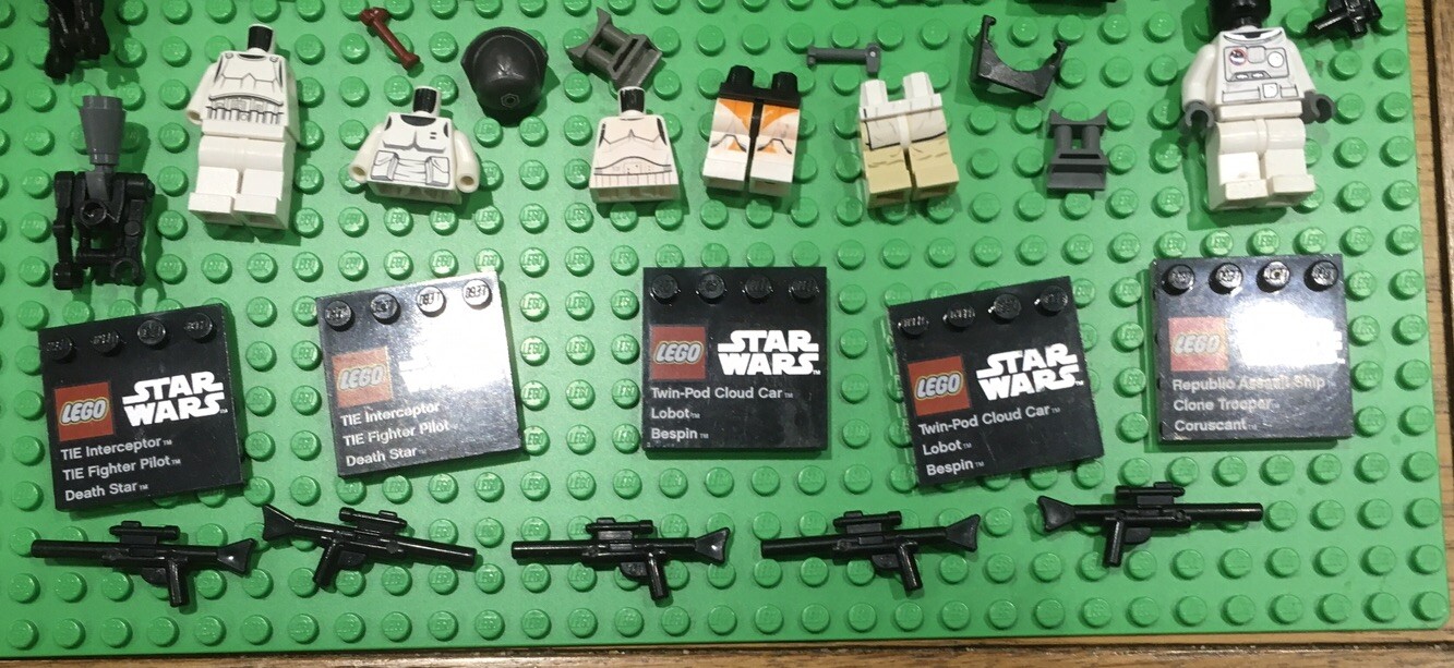 Lego Star Wars Replacement Minifigure Parts Bundle eBay