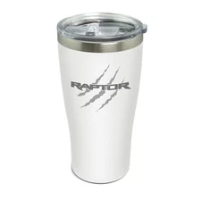 Ford Raptor Claw Marks 20 oz Laser Etched White Stainless Steel Tumbler Mug