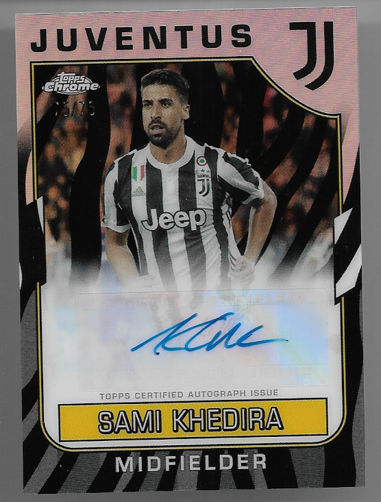 2022-23 Topps Chrome Juventus Autograph Auto Card: Sami Khedira 