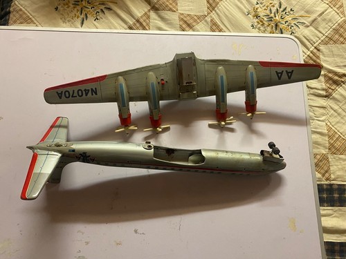 aereo giocattolo in latta YONEZAWA N4070A anni 60 made in japan giappone - Imagen 6 de 8