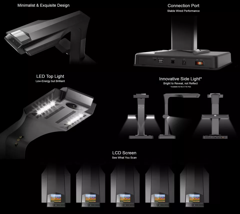 CZUR ET16 Plus Book & Document Scanner with Smart OCR for Mac and Windows - Image 3 of 4