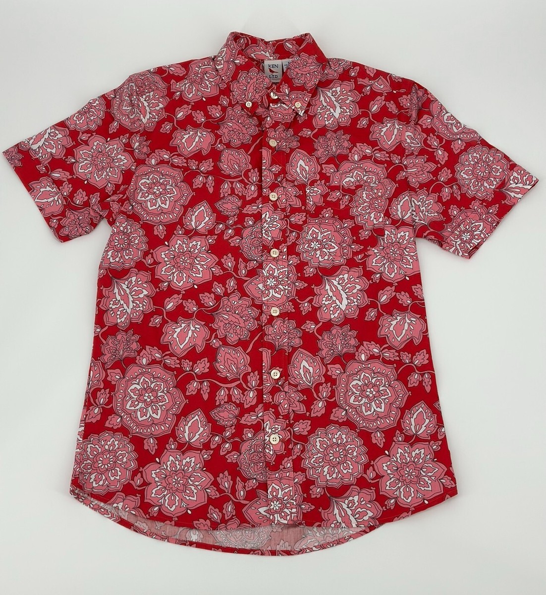 Ken LTD Just for You Hawaiian Multi-Color Floral S/S Mens Shirt
