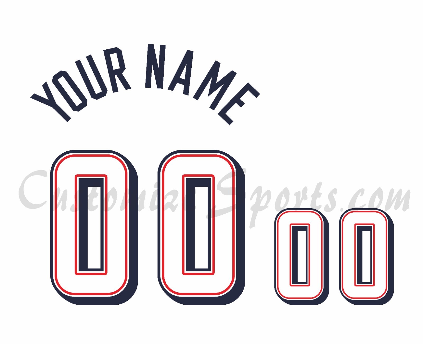 Basketball Team USA Customized Number Kit For 2024-Present Home Uniform